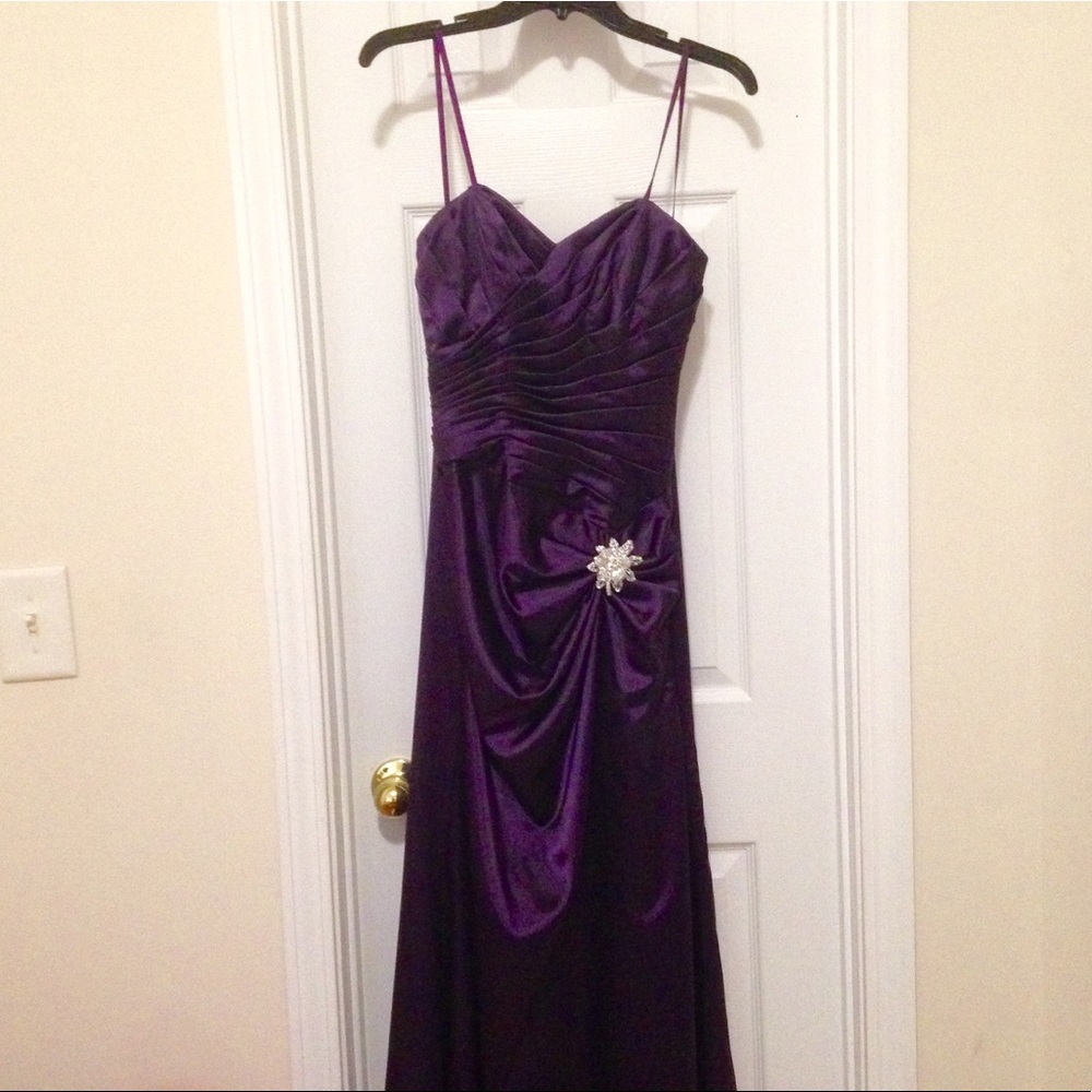 Strapless prom dress